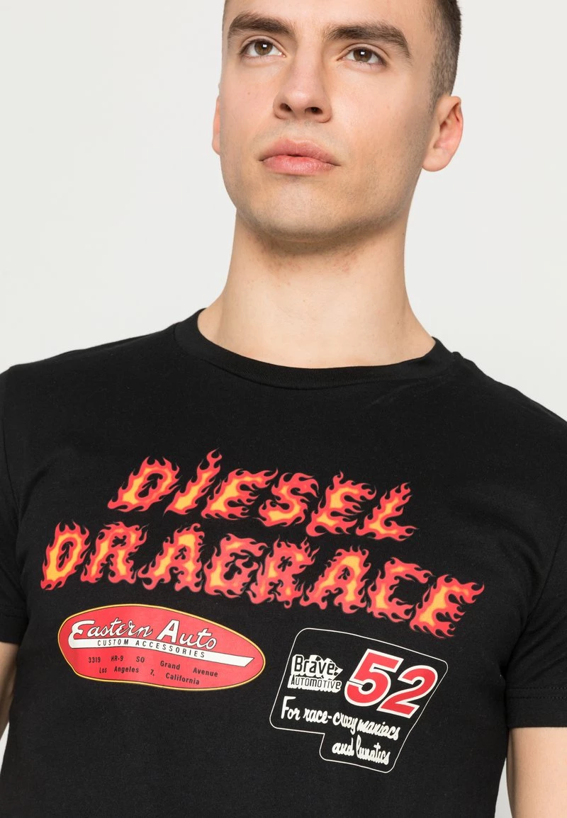 Diesel Hombre DIEGOR - Camiseta Estampada - Black 7 Diesel Hombre DIEGOR - Camiseta Estampada - Black - Imagen 5