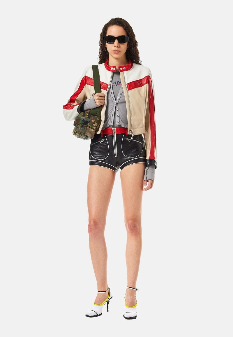 Diesel Mujer FRESIA - Chaqueta De Cuero - Pink/red 4 Diesel Mujer FRESIA - Chaqueta De Cuero - Pink/red - Imagen 2