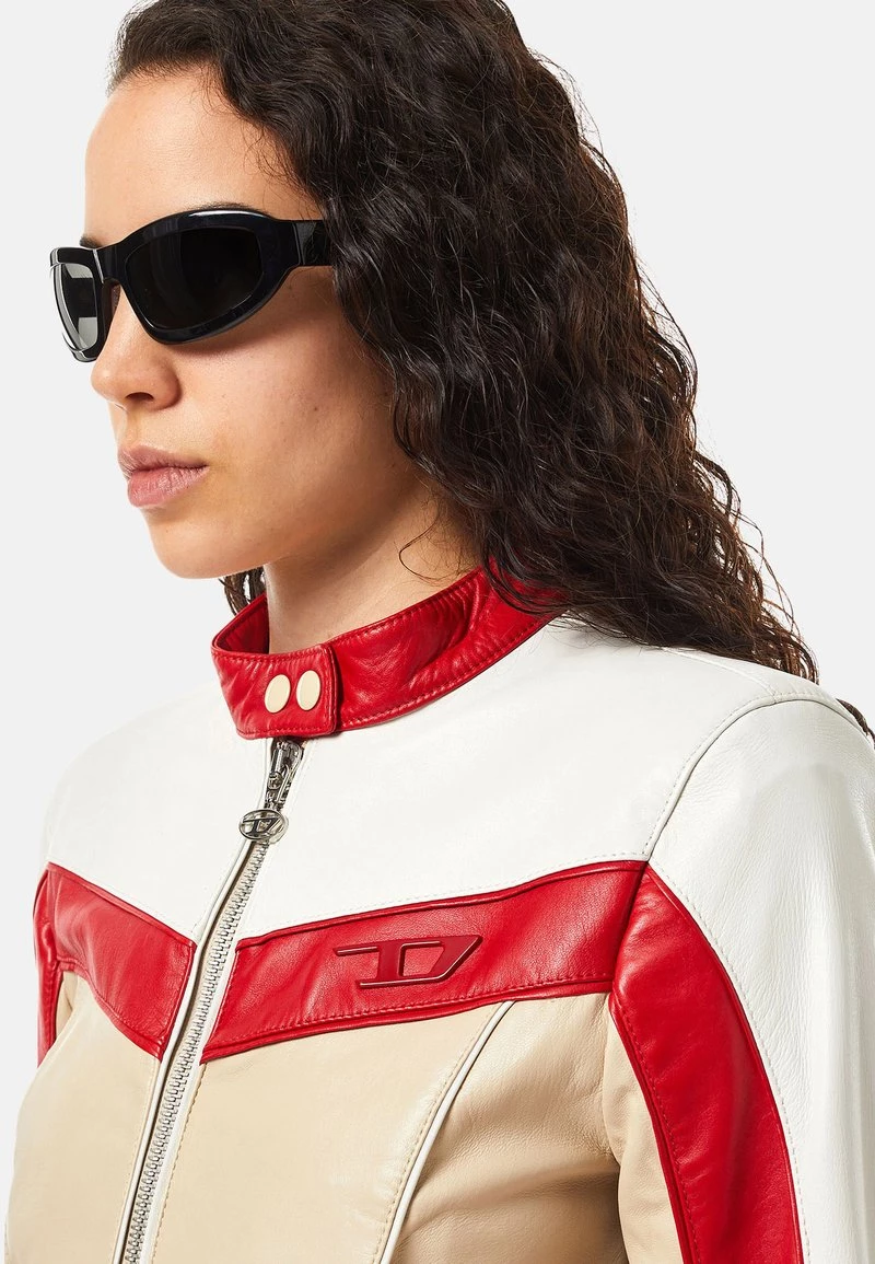 Diesel Mujer FRESIA - Chaqueta De Cuero - Pink/red 6 Diesel Mujer FRESIA - Chaqueta De Cuero - Pink/red - Imagen 4