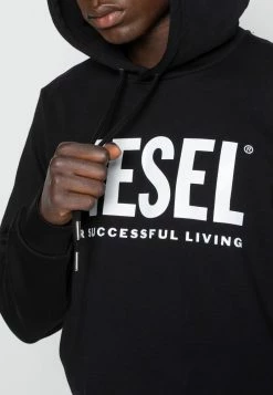 Diesel Hombre HOOD DIVISION LOGO - Jersey Con Capucha - Black -Ritmo Diesel Tienda a05ceb90b3654b348d735412ee0cb3bf