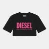 Diesel Niños LOGO CROPPED - Camiseta Estampada - Nero -Ritmo Diesel Tienda a3b317a736b54737ae87fe10a591e87d