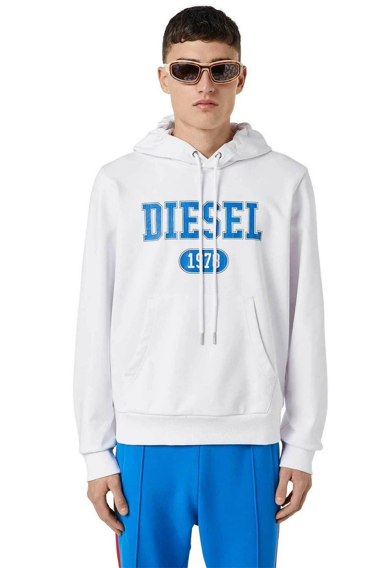 Diesel Hombre Jersey Con Capucha - Blanco 4 Diesel Hombre Jersey Con Capucha - Blanco - Imagen 2