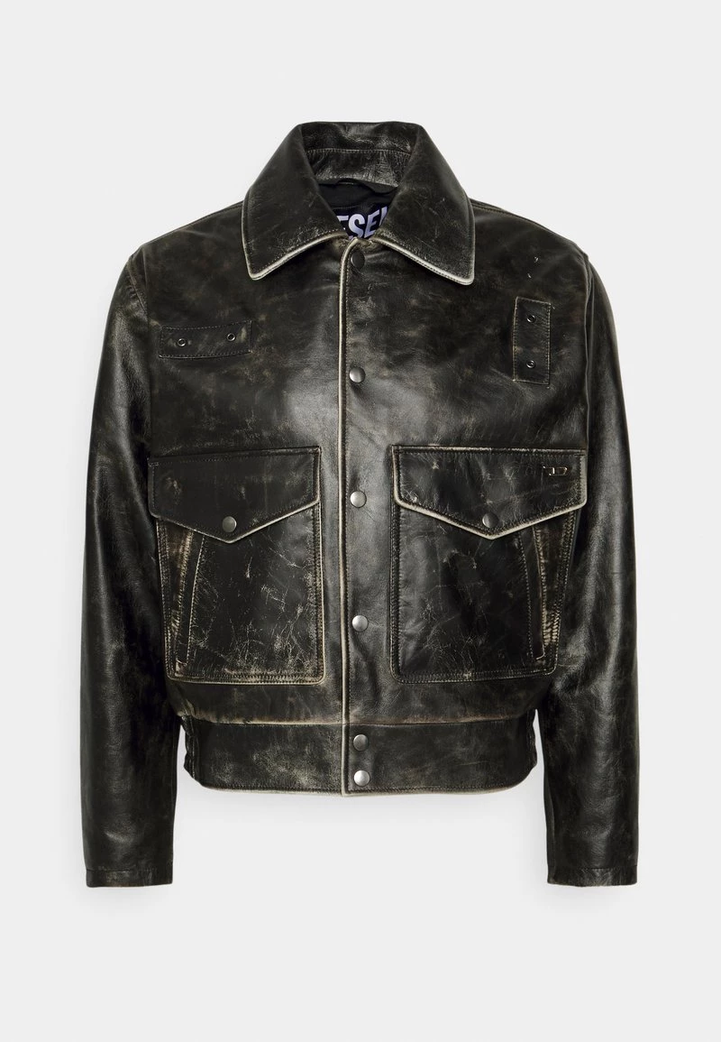 Diesel Hombre L MUDDY - Chaqueta De Cuero - Black 7 Diesel Hombre L MUDDY - Chaqueta De Cuero - Black - Imagen 5