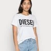 Diesel Mujer T-SILY-WX MAGLIETTA - Camiseta Estampada - White -Ritmo Diesel Tienda a954138044fb44dc901b551b43f77a63
