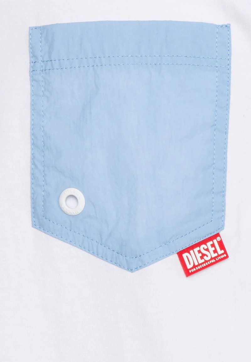 Diesel Hombre BMOWT-LOCOARM - Camiseta De Pijama - White 5 Diesel Hombre BMOWT-LOCOARM - Camiseta De Pijama - White - Imagen 3