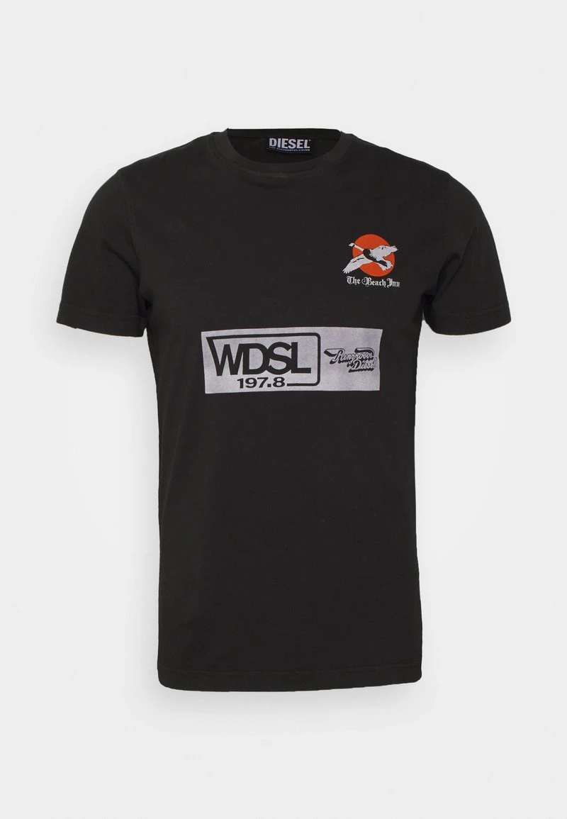 Diesel Hombre DIEGOR - Camiseta Estampada - Black 8 Diesel Hombre DIEGOR - Camiseta Estampada - Black - Imagen 6