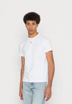 Diesel Hombre T-DIEGOR-D - Camiseta Básica - White