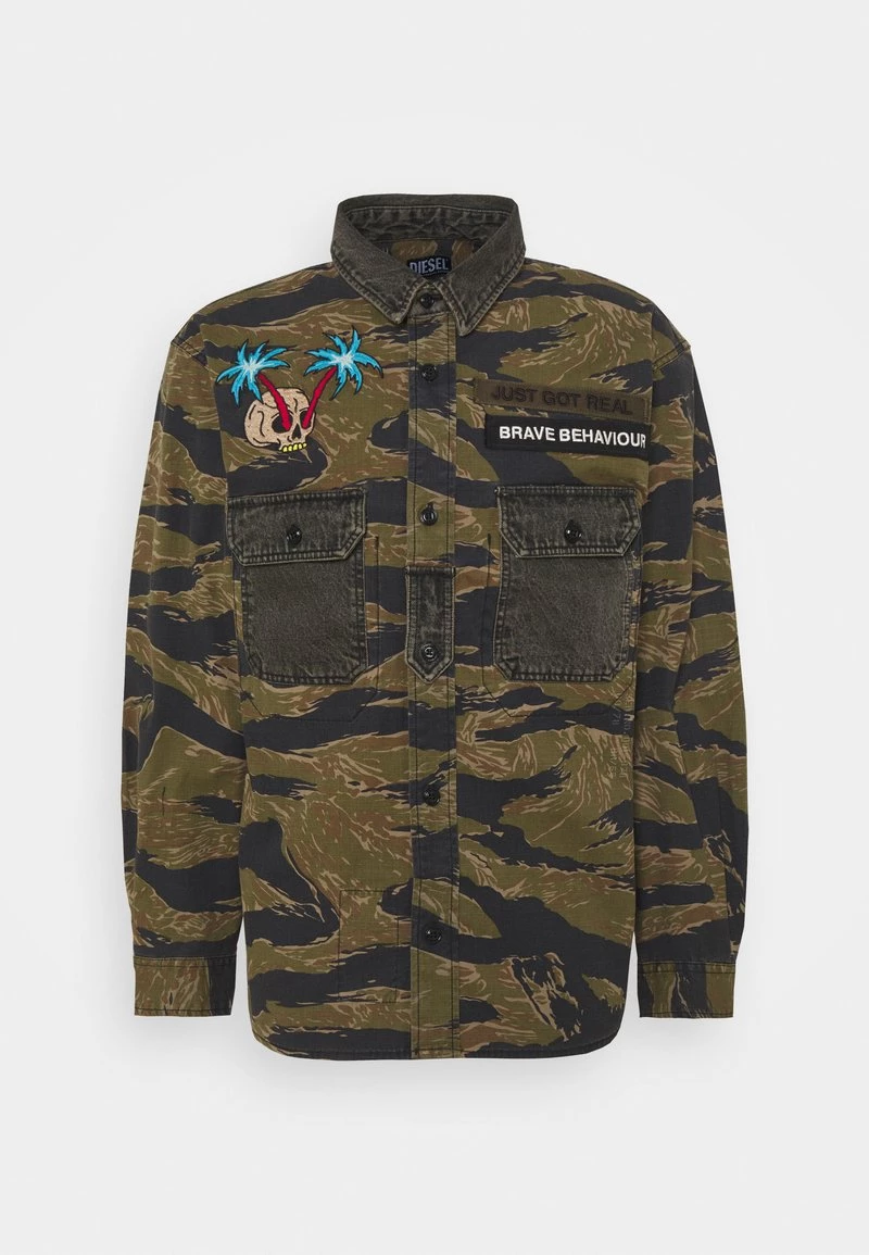 Diesel Hombre S-BUNNELL-CMF - Camisa - Olive 7 Diesel Hombre S-BUNNELL-CMF - Camisa - Olive - Imagen 5