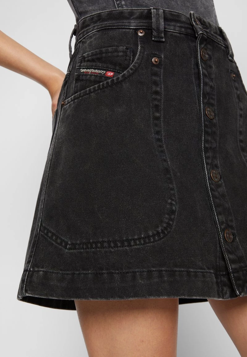 Mujer DE-ALBUS DIESEL LIBRARY - Minifalda - Black/gray 6 Mujer DE-ALBUS DIESEL LIBRARY - Minifalda - Black/gray - Imagen 4