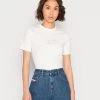 Diesel Mujer T-REG-HS1 - Camiseta Básica - White -Ritmo Diesel Tienda c1c4a37173aa470abe125cc6f823bcd8
