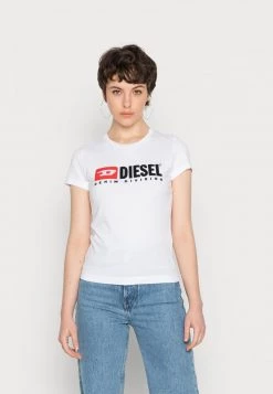 Diesel Mujer Camiseta Estampada - White