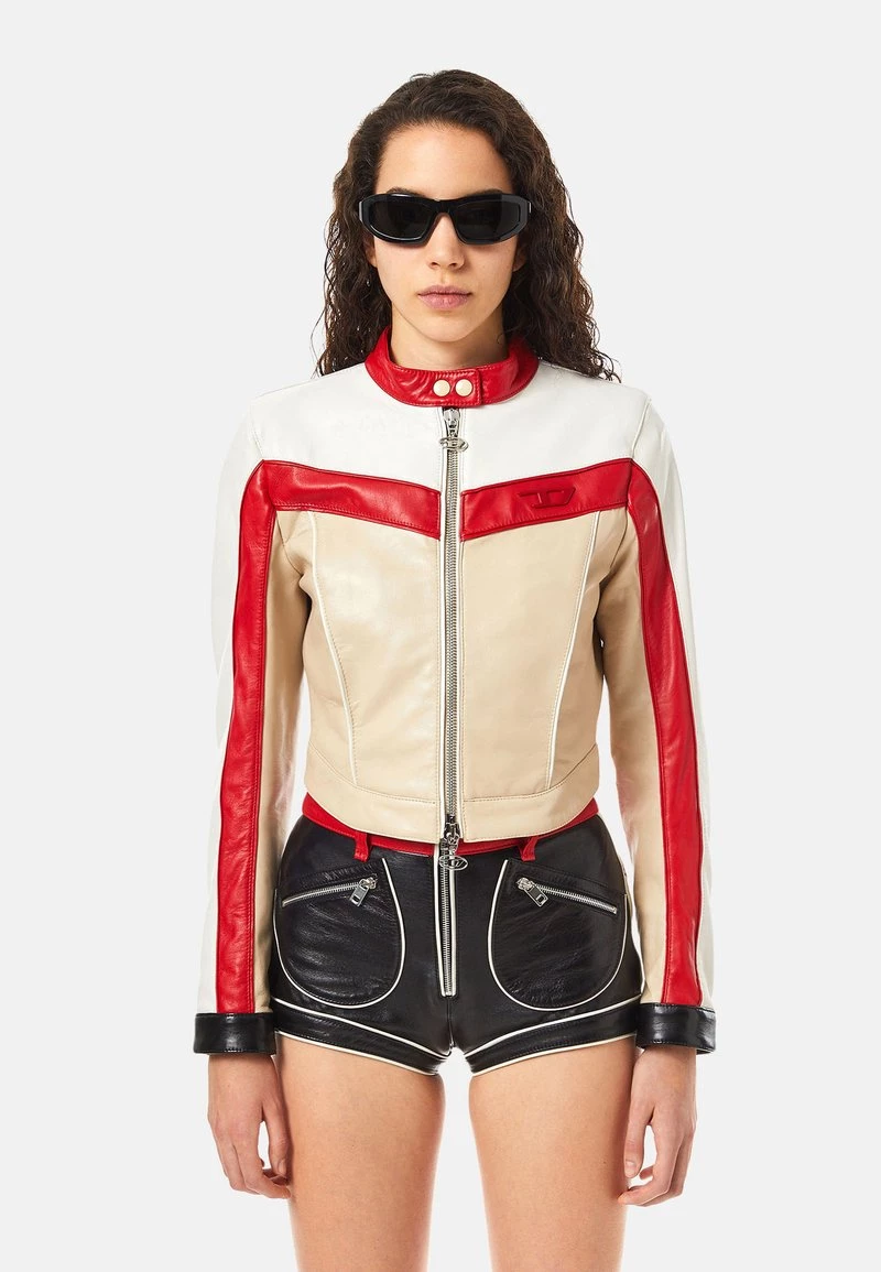 Diesel Mujer FRESIA - Chaqueta De Cuero - Pink/red 3 Diesel Mujer FRESIA - Chaqueta De Cuero - Pink/red