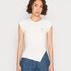 Diesel Mujer T-SKYOVERALL - Camiseta Básica - White