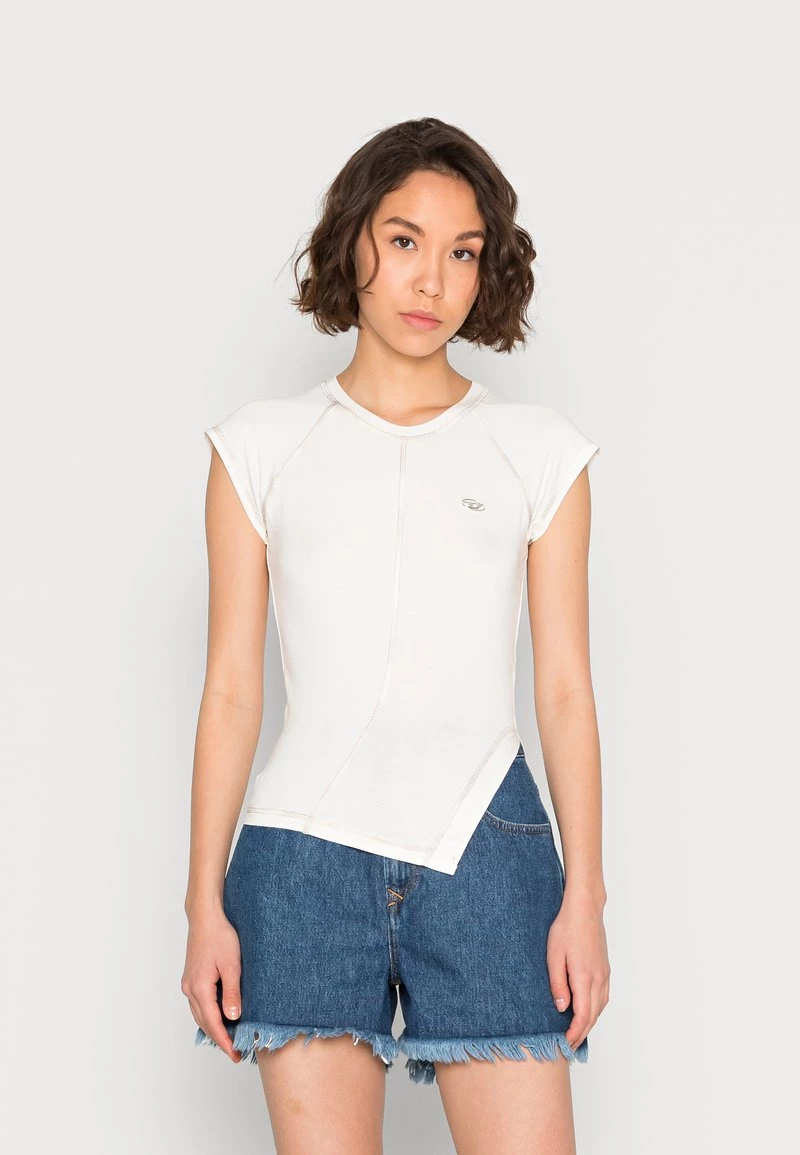 Diesel Mujer T-SKYOVERALL - Camiseta Básica - White 3 Diesel Mujer T-SKYOVERALL - Camiseta Básica - White