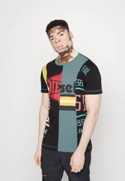 Diesel Hombre T-DIEGIE - Camiseta Estampada - Black