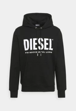 Diesel Hombre S-GIRK-HOOD-ECOLOGO UNISEX - Jersey Con Capucha - Black