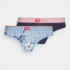 Diesel Mujer UFST-STARSY-2PACK - Tanga - Blue Multi
