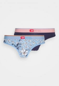 Diesel Mujer UFST-STARSY-2PACK - Tanga - Blue Multi