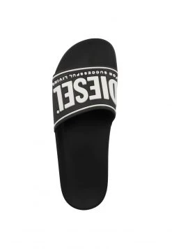 Diesel Hombre MAYEMI - Chanclas De Baño - Black White -Ritmo Diesel Tienda dd892b3e479d4ded8500317f0cd6a7bd