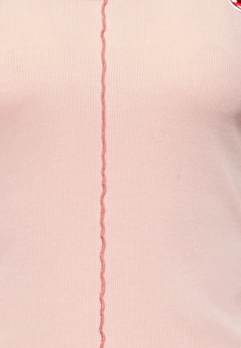 Diesel Mujer Camiseta De Manga Larga - Pink 5 Diesel Mujer Camiseta De Manga Larga - Pink - Imagen 3