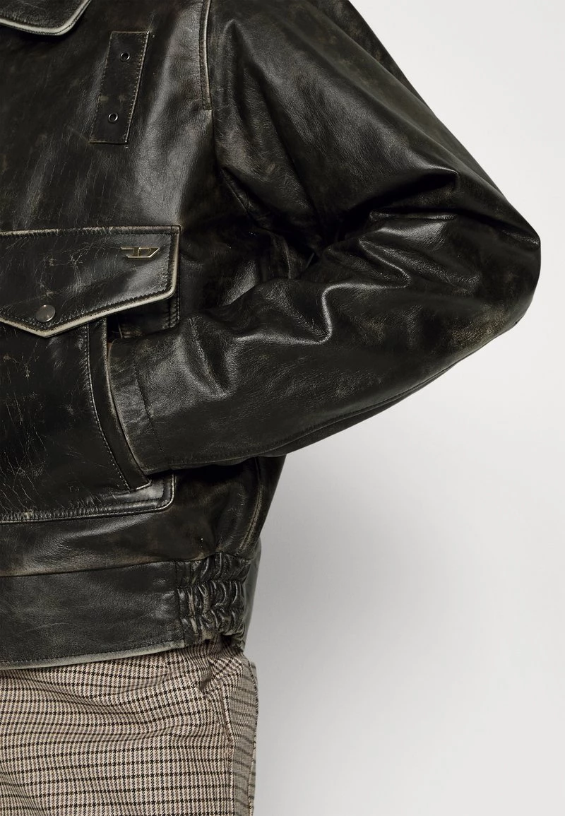 Diesel Hombre L MUDDY - Chaqueta De Cuero - Black 8 Diesel Hombre L MUDDY - Chaqueta De Cuero - Black - Imagen 6