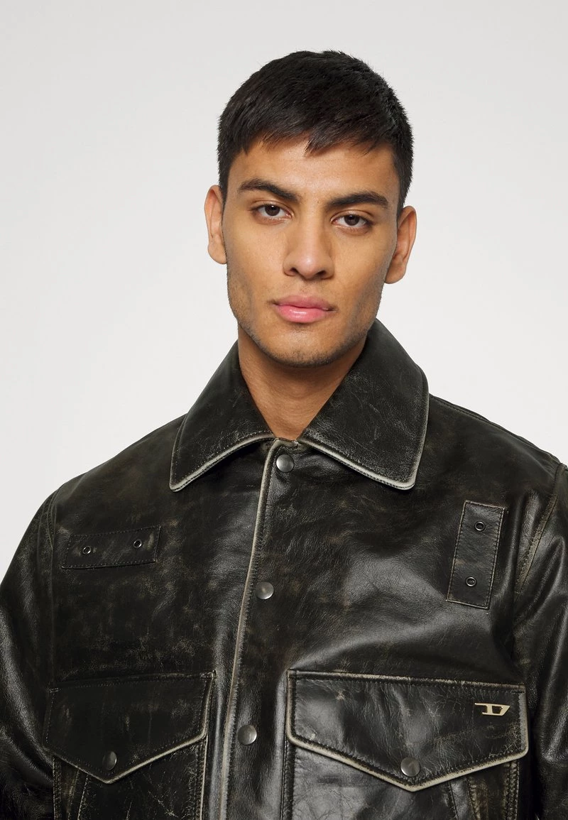 Diesel Hombre L MUDDY - Chaqueta De Cuero - Black 6 Diesel Hombre L MUDDY - Chaqueta De Cuero - Black - Imagen 4