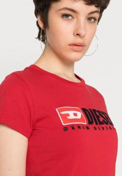 Diesel Mujer Camiseta Estampada - Red -Ritmo Diesel Tienda e9bf42070f9f4d58a78c271df9adabec