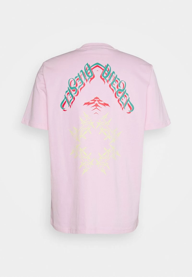 Diesel Hombre T-JUST-E14 - Camiseta Estampada - Rosa 4 Diesel Hombre T-JUST-E14 - Camiseta Estampada - Rosa - Imagen 2