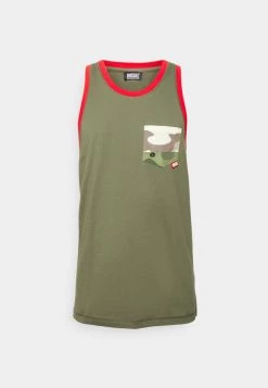 Diesel Hombre BMOWT-LOCOARM -CY - Camiseta De Pijama - Green