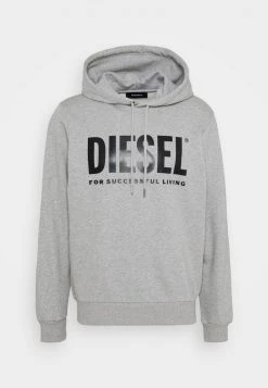 Diesel Hombre HOOD DIVISION LOGO - Jersey Con Capucha - Grey
